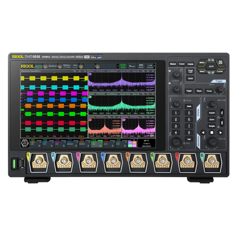 Oscilloscopio Rigol  DHO5058   500 MHz, 4 GSa/s, 12-bit, 8-CH