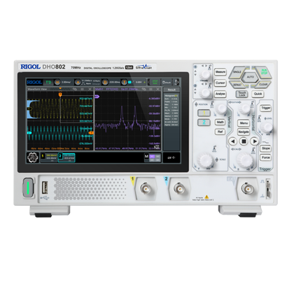 Oscilloscopio Rigol  DHO802  70 MHz, 1,25 GSa/s, 25 Mpts, 2CH + EXT - Rigol Italia